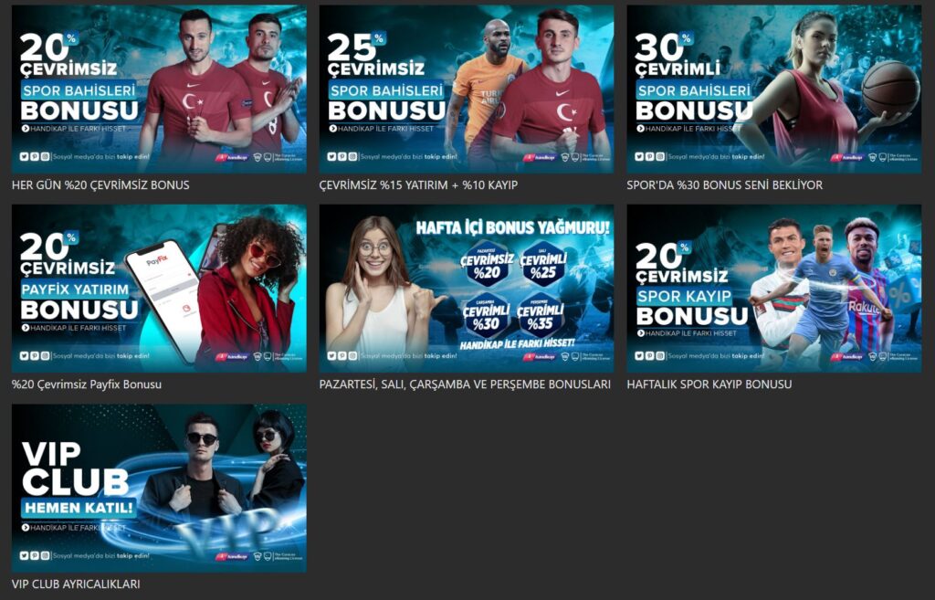 handikap kayıp bonusları